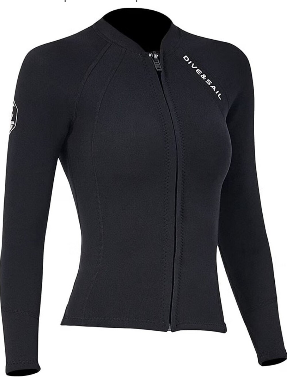 Womens 2mm Wetsuit Long Sleeve Front Zip Top Size Sm